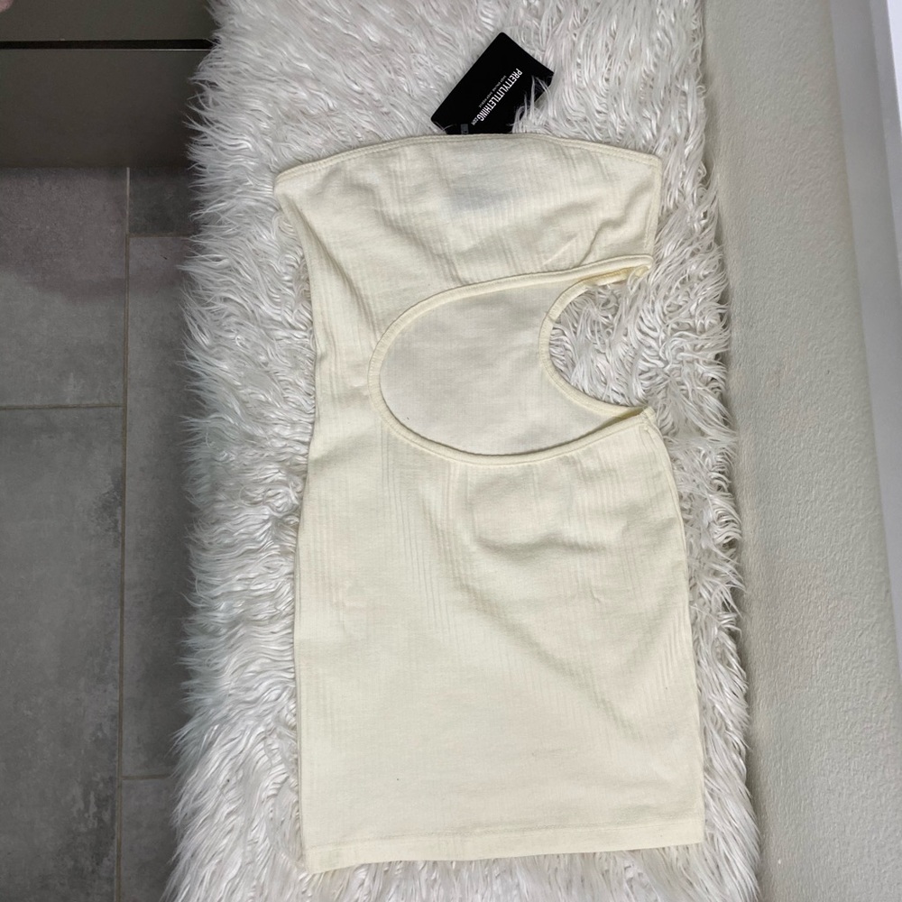 Brand new PLT rib cut out body-con dress